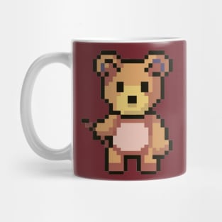 Teddy bear in pixel art Mug